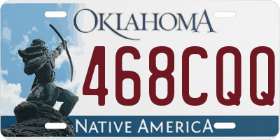 OK license plate 468CQQ