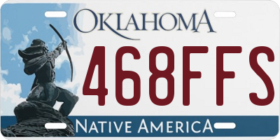 OK license plate 468FFS