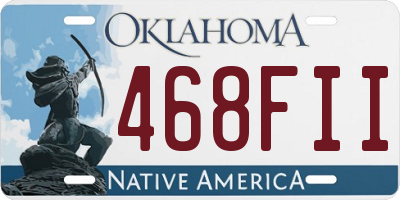 OK license plate 468FII