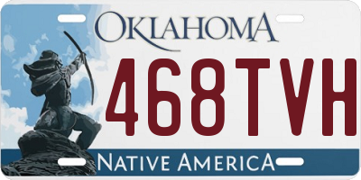 OK license plate 468TVH
