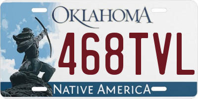 OK license plate 468TVL