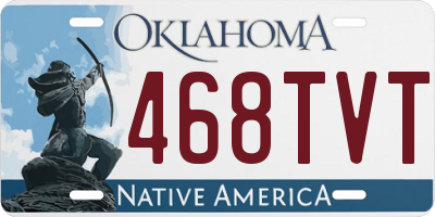 OK license plate 468TVT