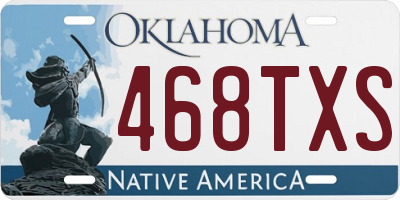 OK license plate 468TXS
