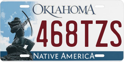 OK license plate 468TZS