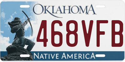 OK license plate 468VFB
