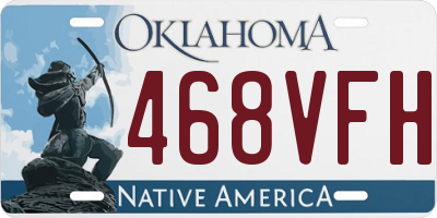 OK license plate 468VFH