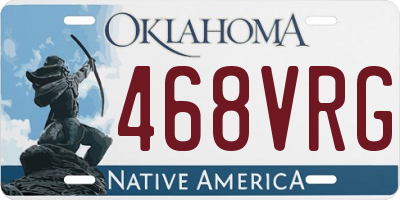 OK license plate 468VRG