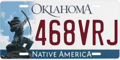 OK license plate 468VRJ