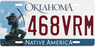 OK license plate 468VRM