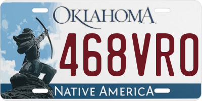 OK license plate 468VRO