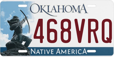 OK license plate 468VRQ
