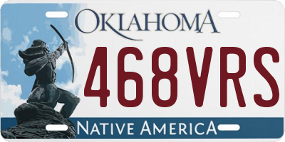 OK license plate 468VRS