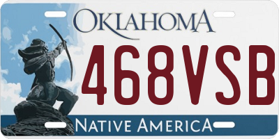 OK license plate 468VSB