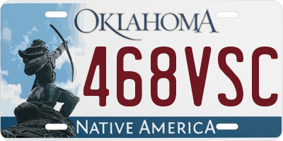 OK license plate 468VSC