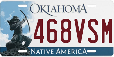 OK license plate 468VSM