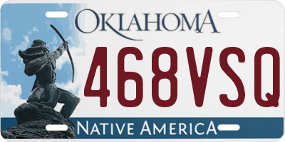 OK license plate 468VSQ