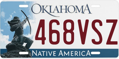 OK license plate 468VSZ