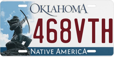 OK license plate 468VTH