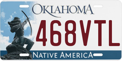 OK license plate 468VTL