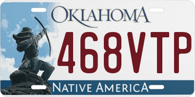OK license plate 468VTP