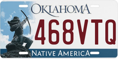 OK license plate 468VTQ