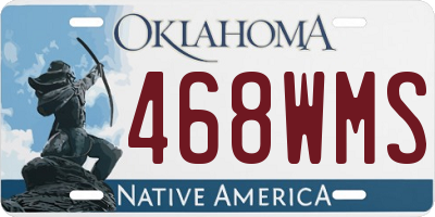 OK license plate 468WMS
