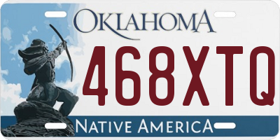 OK license plate 468XTQ