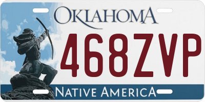 OK license plate 468ZVP