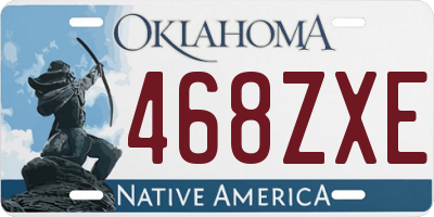 OK license plate 468ZXE