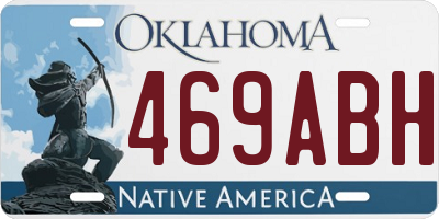 OK license plate 469ABH