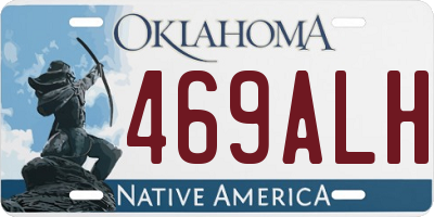 OK license plate 469ALH