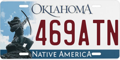OK license plate 469ATN