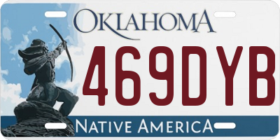 OK license plate 469DYB