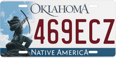 OK license plate 469ECZ