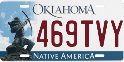 OK license plate 469TVY