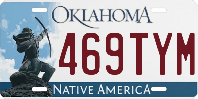 OK license plate 469TYM