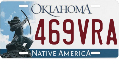 OK license plate 469VRA