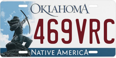 OK license plate 469VRC