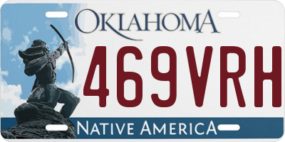 OK license plate 469VRH