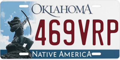 OK license plate 469VRP