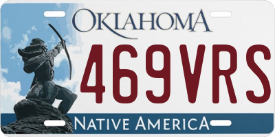 OK license plate 469VRS