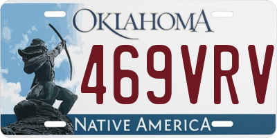 OK license plate 469VRV