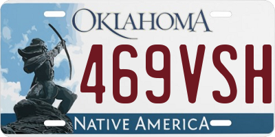 OK license plate 469VSH