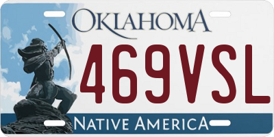 OK license plate 469VSL