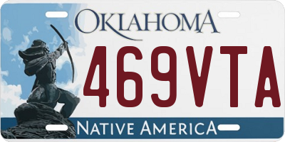 OK license plate 469VTA