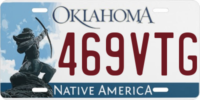 OK license plate 469VTG