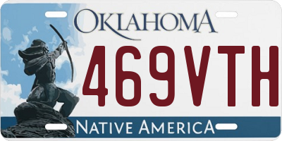 OK license plate 469VTH
