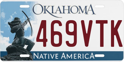 OK license plate 469VTK
