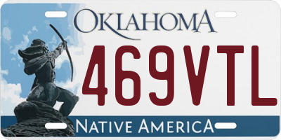 OK license plate 469VTL