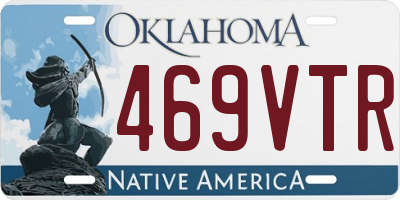 OK license plate 469VTR